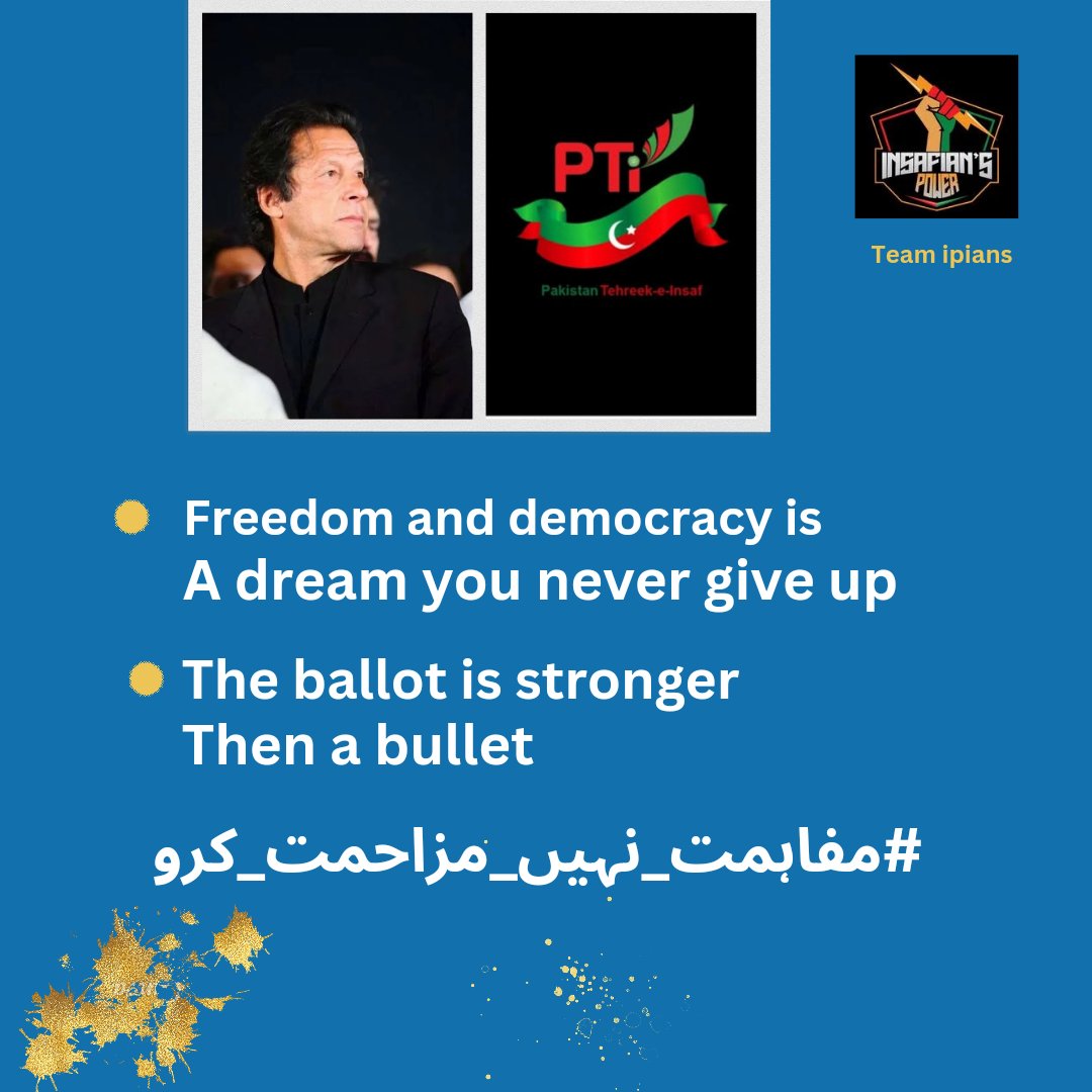 Imran Khan came close to winning the 2024 elections, but those influenced by the US interests oppose his party taking power. About 90% of Pakistanis desire his return as Prime Minister

#مفاہمت_نہیں_مزاحمت_کرو
@TeamiPians