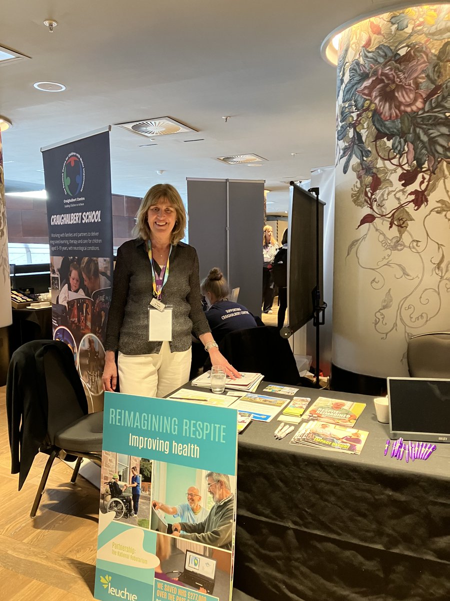 Our bookings manager, Jo, is excited to be at @ALLIANCEScot conference today. She will be sharing Leuchie's vision for more respite, for more people in more ways. #ALLIANCEConf24 #reimaginingrespite #leuchie #respiteholidays #enablingtech
