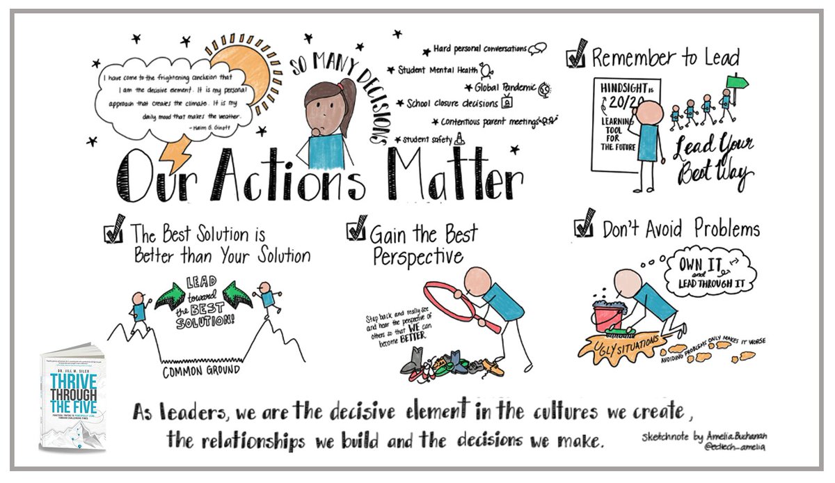 Our. Actions. Matter.
Leadership Matters.
#ThriveThroughTheFive
sketch: Amelia Buchanan @edtech_amelia