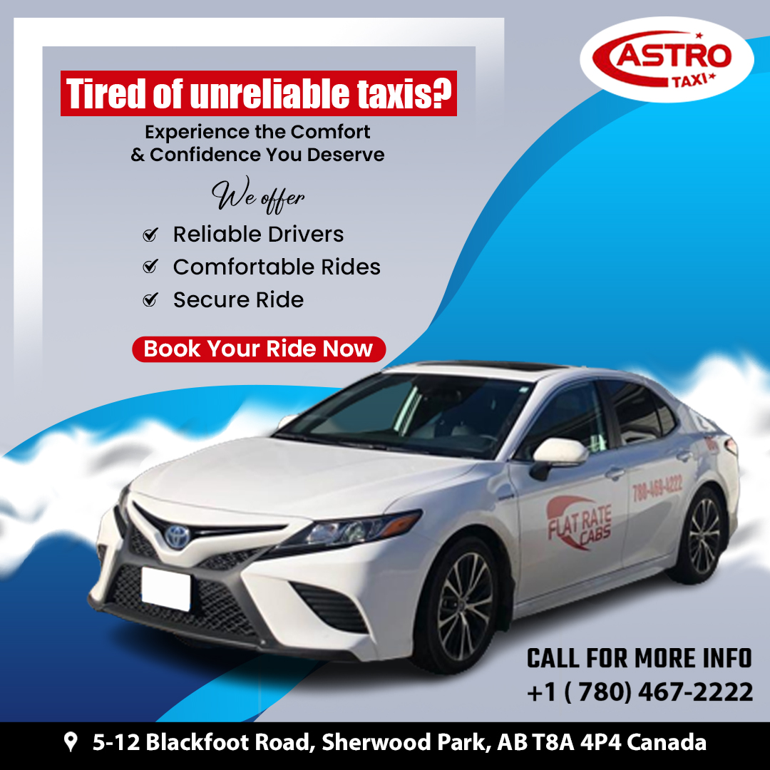 Sick of taxi woes? Dive into Comfort & Confidence with us!
🚕 ✔ Reliable Drivers
🌟 ✔ Comfortable Rides
🛡️ ✔ Secure Journeys

🌐sherwoodpark.cab

#ComfortAndConfidence #ReliableTransport #AstroTaxiSherwoodPark #taxiservice #alberta #sherwood #sherwoodpark #canada