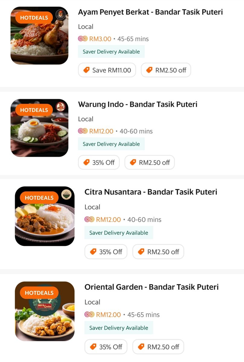 Hi <a href="/GrabMY/">Grab Malaysia</a> you really should not allow one restaurant to pretend they are a few different restaurants with separate listings of different names. One such culprit is <a href="/popmeals_my/">Pop Meals Malaysia</a>. 17 ni semua are just different names for 1 shop. 17. Not 2 or 3. Tujuh belaih. Seven frikkin teen.