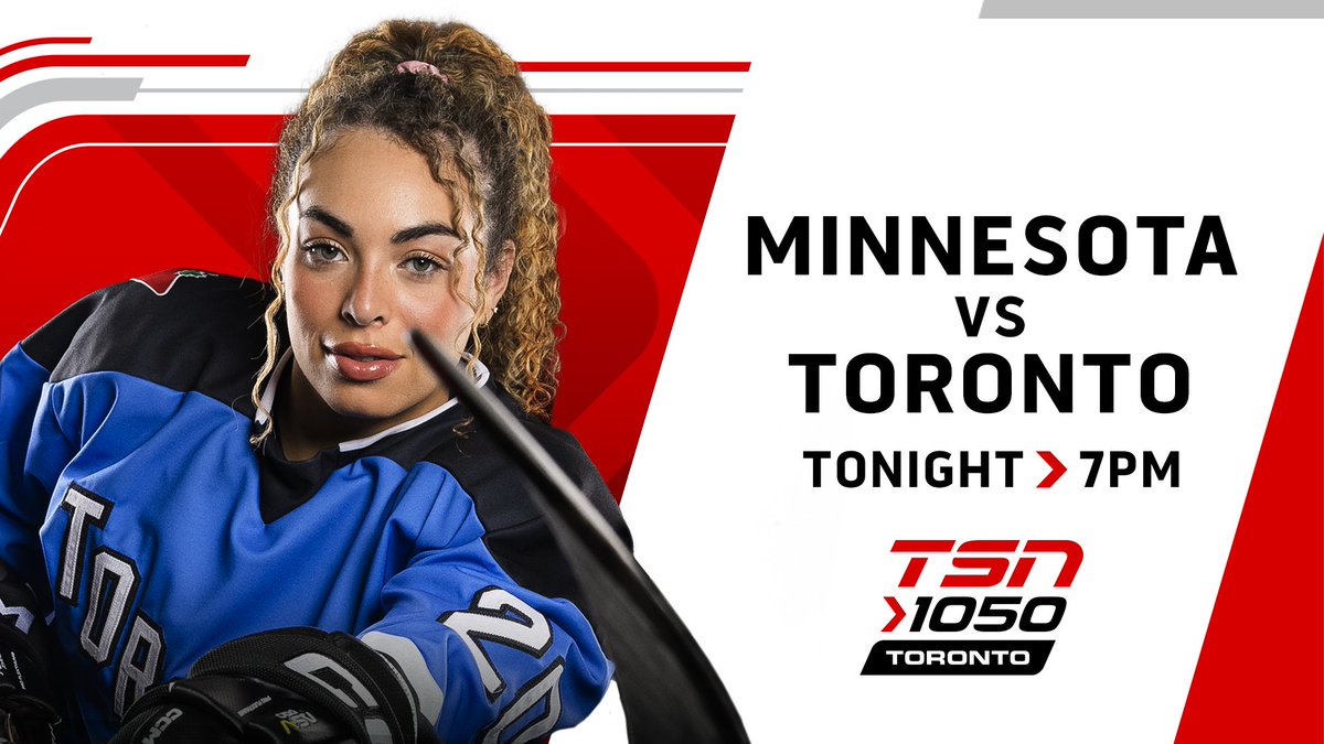 Listen/Stream TSN 1050 tonight as @PWHL_Toronto faces @PWHL_Minnesota! Coverage begins at 7pm! iheart.com/live/tsn-1050-…