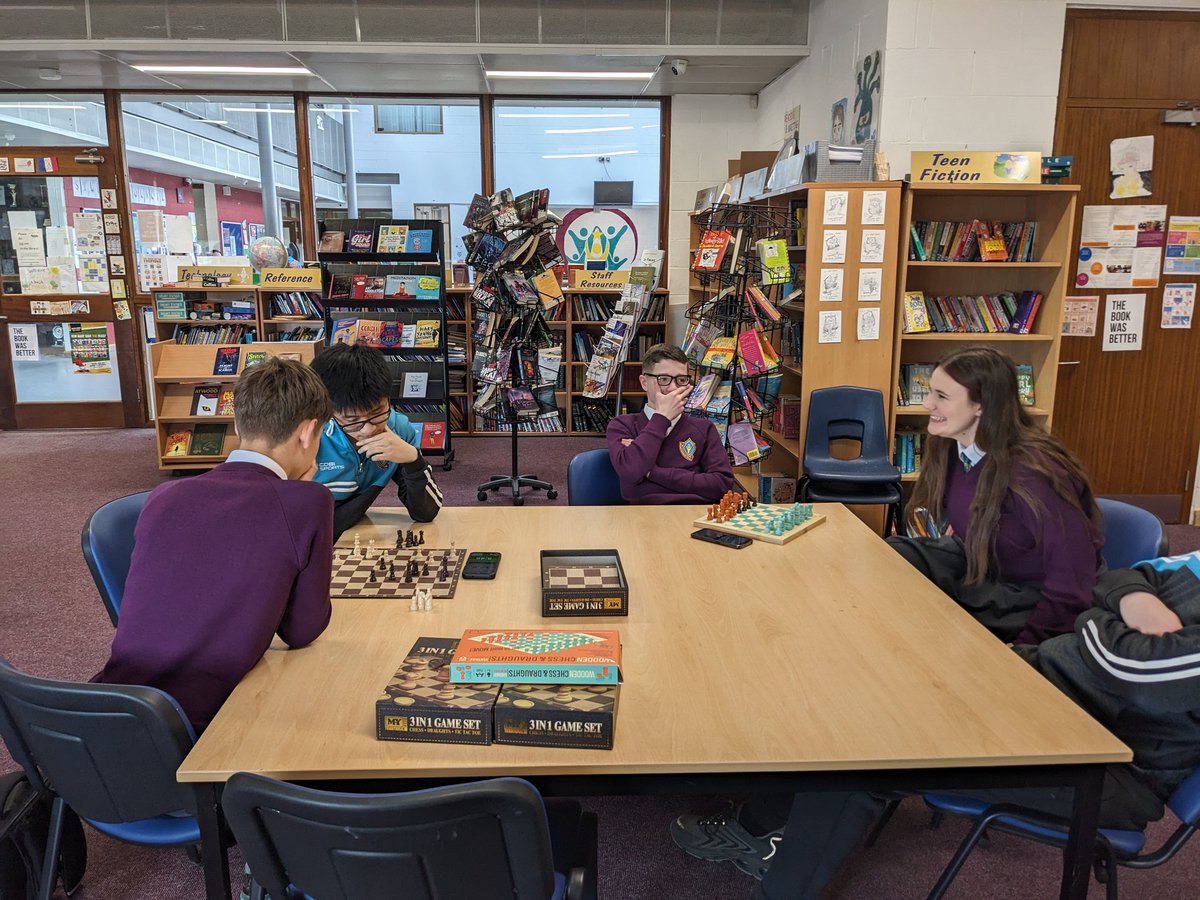 Chess tournament in the library today organised by Mr O'Donoghue and Mr Cronin. Very exciting games going on! Chess every Tuesday and Thursday at lunchtime here. @jcsplibraries @ThomondCommColl @LCETBSchools