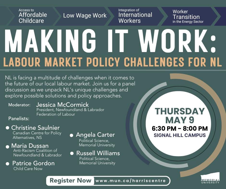 CCPA-NS (@ccpans) on Twitter photo We are cohosting a panel In St.John’s May 9th. Our director <a href="/CSaulnierHfx/">Dr Christine Saulnier</a> will be there in person, joining <a href="/jessmccormick/">Jessica McCormick</a> <a href="/RussAlanWill/">@russellawilliams.bsky.social 🫐 (Berrified)</a> <a href="/AngelaVCarter/">Angela Carter</a> & others to talk about workers in NL. Register virtual or in person. #nlpoli app.smartsheet.com/b/form/2aab530… We are cohosting a panel In St.John’s May 9th. Our director <a href="/CSaulnierHfx/">Dr Christine Saulnier</a> will be there in person, joining <a href="/jessmccormick/">Jessica McCormick</a> <a href="/RussAlanWill/">@russellawilliams.bsky.social 🫐 (Berrified)</a> <a href="/AngelaVCarter/">Angela Carter</a> & others to talk about workers in NL. Register virtual or in person. #nlpoli app.smartsheet.com/b/form/2aab530…