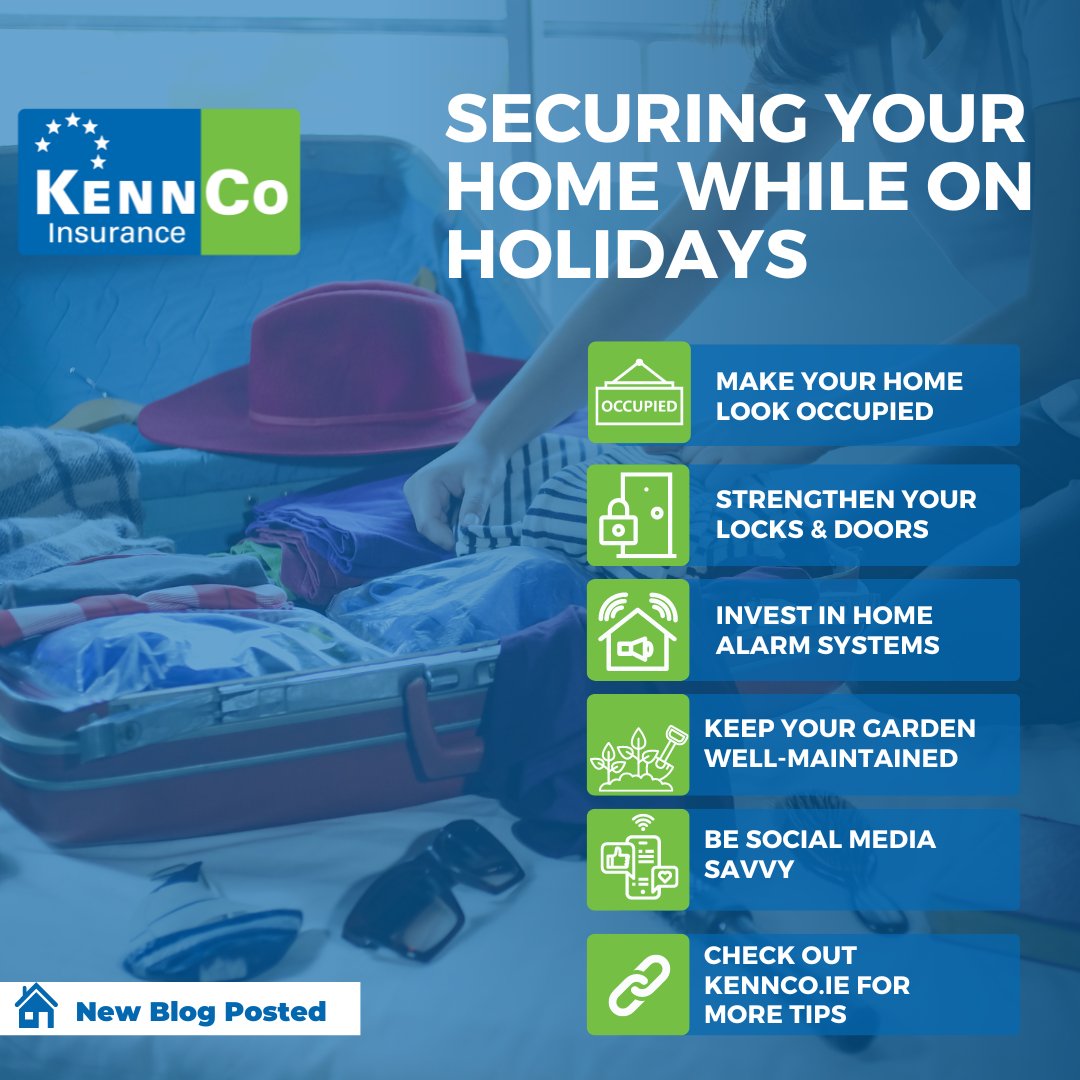 Taking a trip? 🌍✈️ Don't leave your home's security to chance. Add home security to your checklist with our top tips for protecting your home while travelling. kennco.ie/how-to-secure-… #HomeSecurity #TravelSafety #homeinsurance