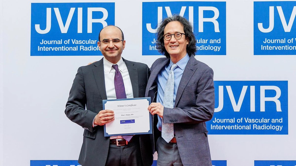 Congratulations @MinaMakaryMD on receiving the 2023 Distinguished Clinical Study Award @JVIRmedia #interventionalradiology #osuwexmed