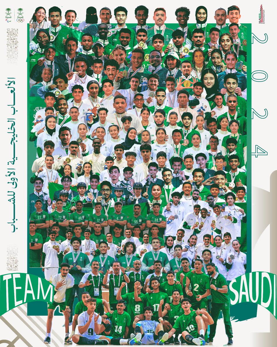 149 ميداليــــة 🏅
58🥇
57🥈 
34🥉

كـل التهاني لـجيـل المستقبـل أصحاب ميداليات فريق السعودية في دورة الألعاب  #الخليجية_للشباب2024 🇸🇦🏅