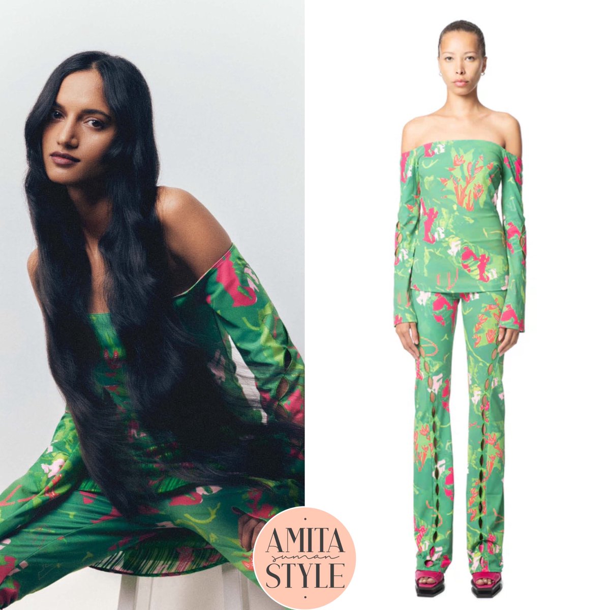 Amita Suman wore an #Ahluwalia SS24 Top (N/A) and the matching ‘Bhana Leggings’ (£395) for her feature in Vogue India.