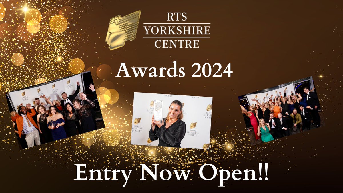 Entry for the RTS Yorkshire Awards 2024 is now open, all details here shorturl.at/cLRX2 @CandourTV @truenorthtv @AirTV_UK @daisybecktv @Label1tv @looknorthBBC @itvcalendar @wiseowlfilms @Sticksandglass @Channel4 @TheGardenTV @Screenhouse_TV @ducksoupfilms @primetime_media