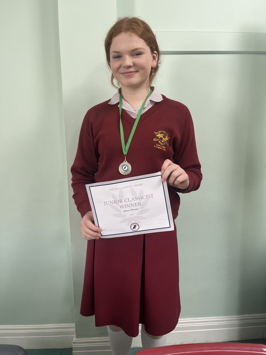 Huge congratulations to Juno 2B for winning the Dionysus Award in the Young Classicists Awards yesterday.🏦🥇🏆🙌🤩