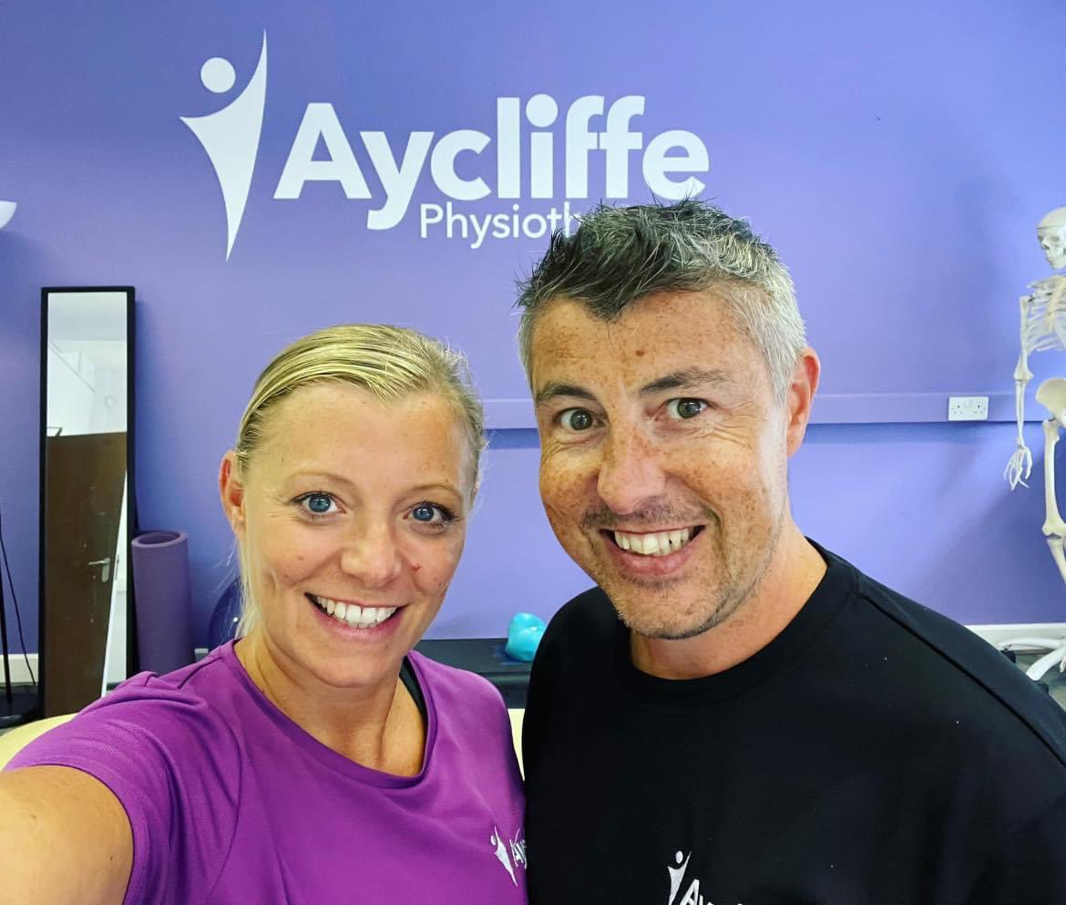 3 years this very day since we took the helm at Aycliffe Physiotherapy 🥂💜😊