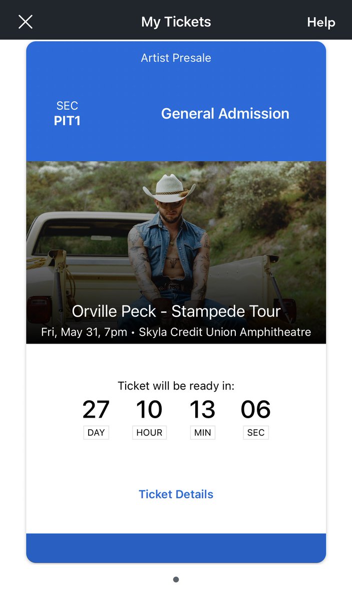 hi everyone i’m selling my one (1) orville peck stampede tour pit / ga / general admission ticket for charlotte, nc on may 31 if you’re interested pls dm me!!