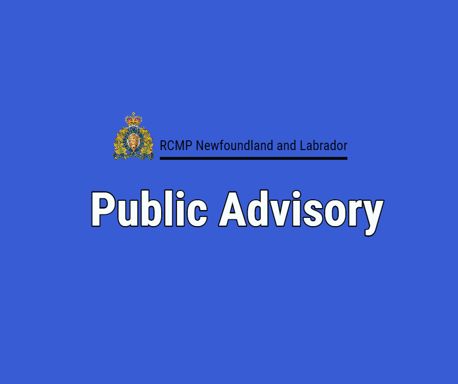 🚨Ferryland and Holyrood #RCMPNL are advising the public of an increased police presence in the area of Ambrose Carey’s Road in Mobile. The public are asked to avoid the area at this time. There is currently no risk to public safety. Updates to follow as available.