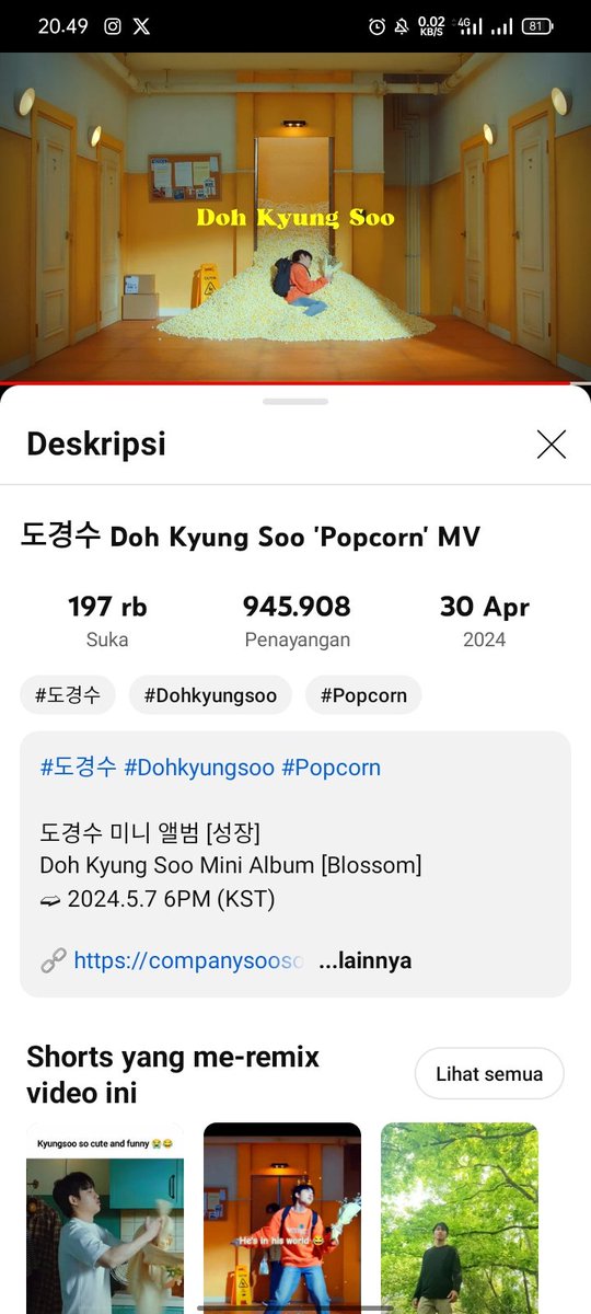 Let's make a MV viewing challenge chain!

🍿youtu.be/3AoruwUKQ3I?si…

Tag your moots and ask them to tag more!!!

Drop a screenshot of you watching the MV POPCORN

@dhaaaaa10 @leodrslv @peacherriy @noxkks @dandande_ @dowithkyungsoo