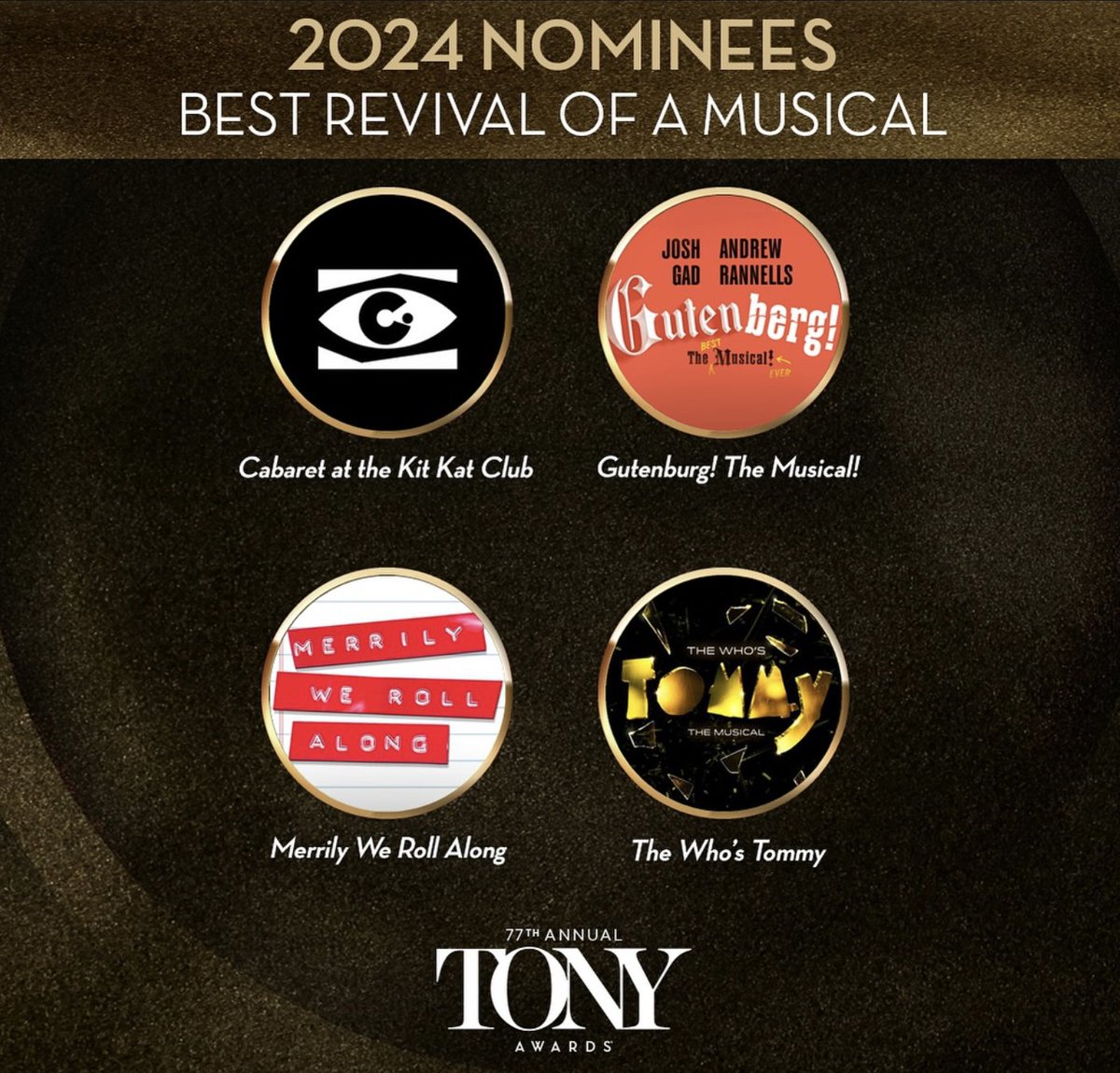 CSSDLondon's tweet image. Congrats to Hon Fellow @MariaFriedman1 on her #TonyAward nomination for Best Direction of a Musical for @MerrilyOnBway, produced by our President Sonia Friedman (@SFP_London), and congrats to both on it also being nominated for Best Revival of a Musical @TheTonyAwards #CSSDAlumni