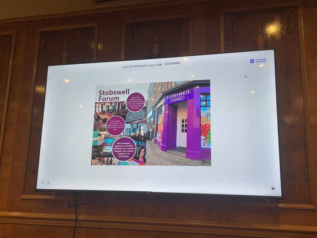 Victoria Marland (@vic_marland) on Twitter photo A really interesting session at Engage 2024 learning, not only, about the work carried out by fellow <a href="/dundeeuni/">University of Dundee</a> colleagues but also some of the amazing engagement work being carried out in my local community!
@NCCPE <a href="/StobswellForum/">Stobswell Forum</a> <a href="/engageUoD/">Engage at University of Dundee</a> A really interesting session at Engage 2024 learning, not only, about the work carried out by fellow <a href="/dundeeuni/">University of Dundee</a> colleagues but also some of the amazing engagement work being carried out in my local community!
@NCCPE <a href="/StobswellForum/">Stobswell Forum</a> <a href="/engageUoD/">Engage at University of Dundee</a>