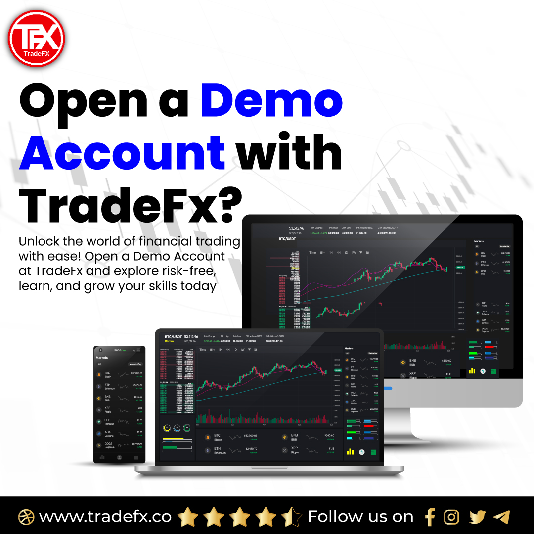 tradefx2013's tweet image. Interested in trying out forex trading before diving in with real money? Open a Demo Account with TradeFx and practice trading with virtual funds. It&apos;s a great way to learn the ropes and develop your skills without any financial risk. #forex #tradingdemo #TradeFx