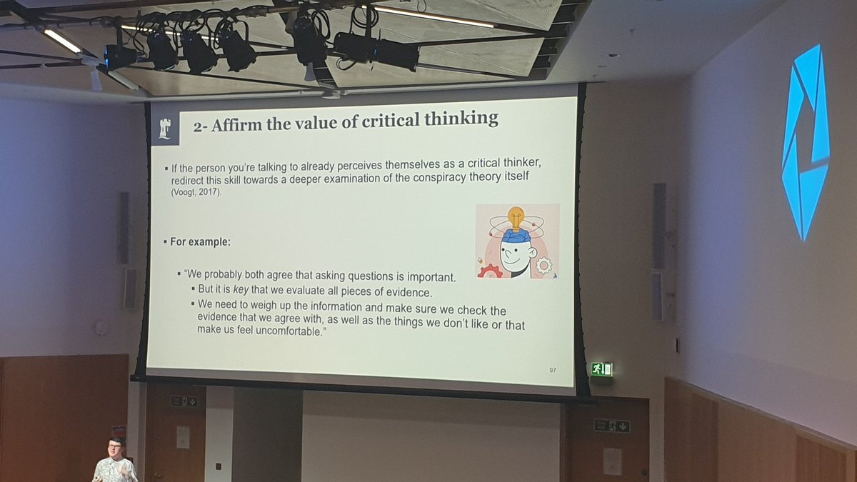 Conspiracy Theories.
How do we challenge them? Top tips coming out of #ScotPH24 
With @LessWasteLaura and Dr Daniel Jolley 

Is there anything we can do around #hormonehesitency we are seeing in young women & girls?