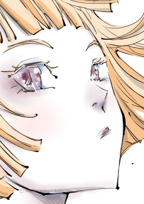 「close-up purple eyes」 illustration images(Latest)