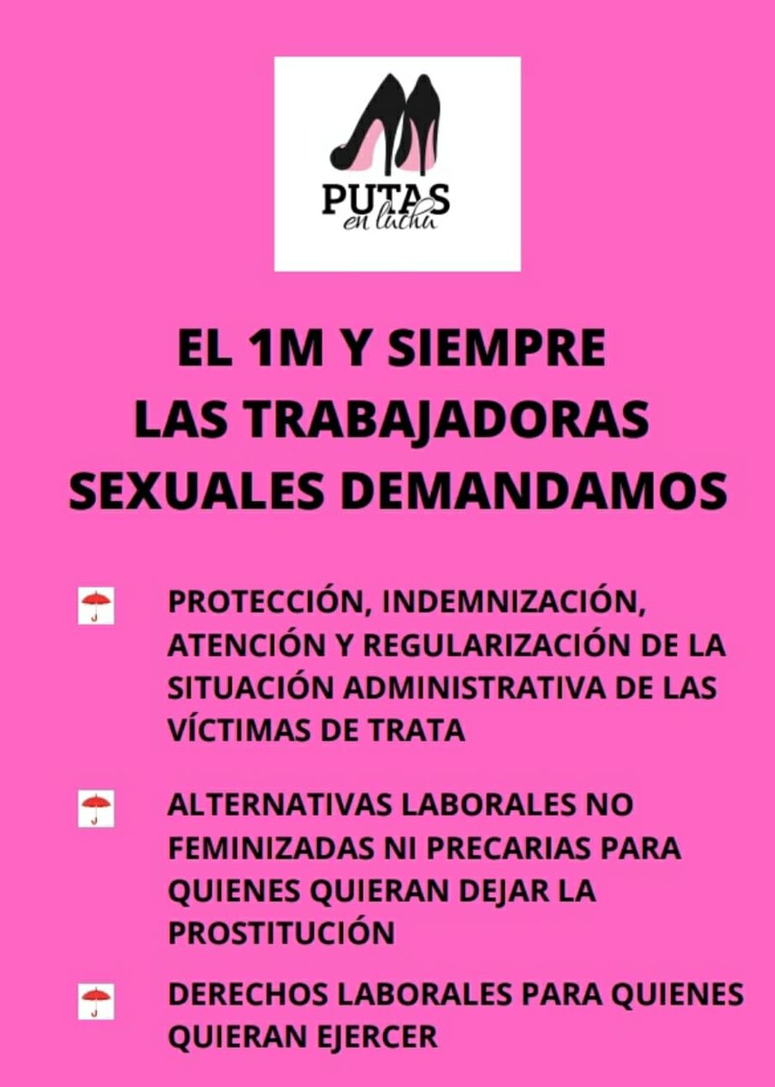 El 1 de mayo también es nuestro Porque no reconocer el trabajo sexual como trabajo nos impide salir del estatus contradictorio que nos convierte, al mismo tiempo, en víctimas y criminales, con las consecuencias que eso tiene para nuestras vidas 🧵