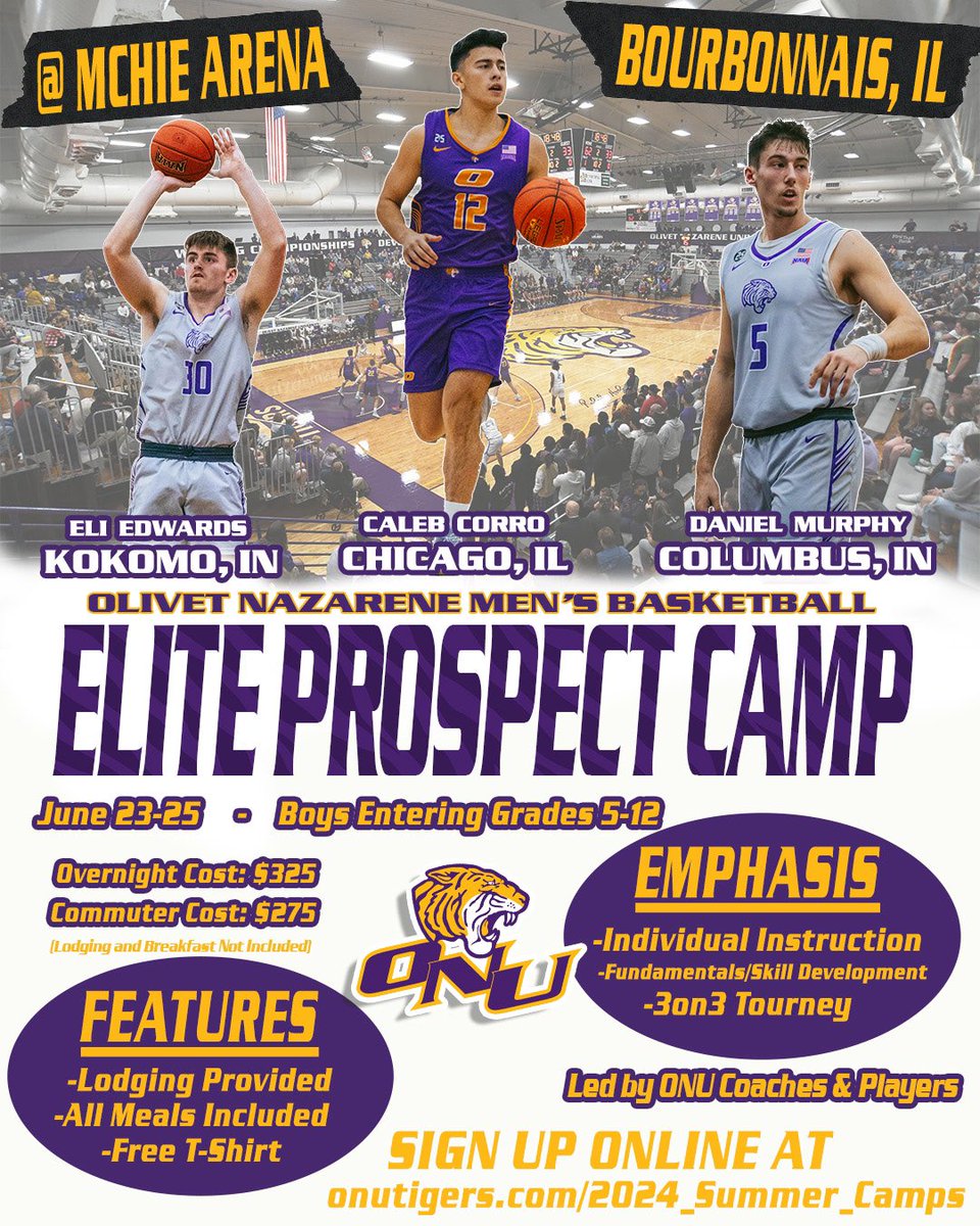 🚨ATTENTION CAMPERS🚨 Only 5️⃣0️⃣+ days left until June 23! 🟣🟡🐅 #TiGERTOUGH @ONUAthletics @olivetnazarene @BESD53 @Manteno5 @BradleyElem @BishopMcNamara @VisitKankakeeCo