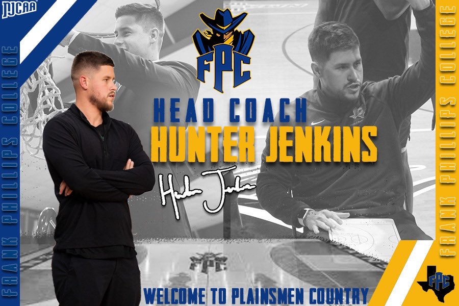 Please welcome the new Head Men’s Basketball Coach, Hunter Jenkins!