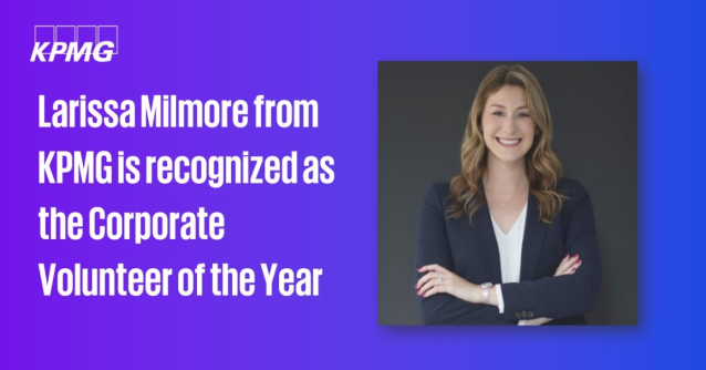 We are thrilled that @KPMG_US' Larissa Milmore was recognized as the 2024 Corporate Volunteer of the Year! 🏆 #MakingAnImpact#BGCB #KPMGHCLS bit.ly/3wgh51O