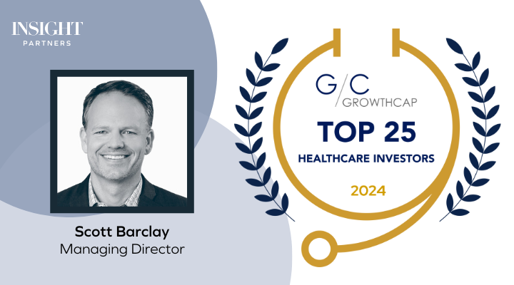 Congratulations to Insight Managing Director Scott Barclay on being named to @GrowthCapCo’s list of Top Healthcare Investors for 2024! We’re thrilled to see his dedication to his founders, portfolio companies and Insight colleagues recognized. insightpartners.com/ideas/award-gr…