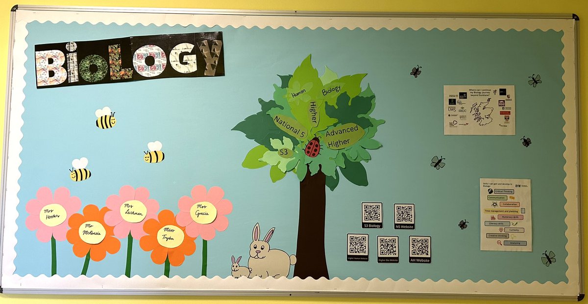 The new Biology board is up! 🌿🐝 #biologyteacher