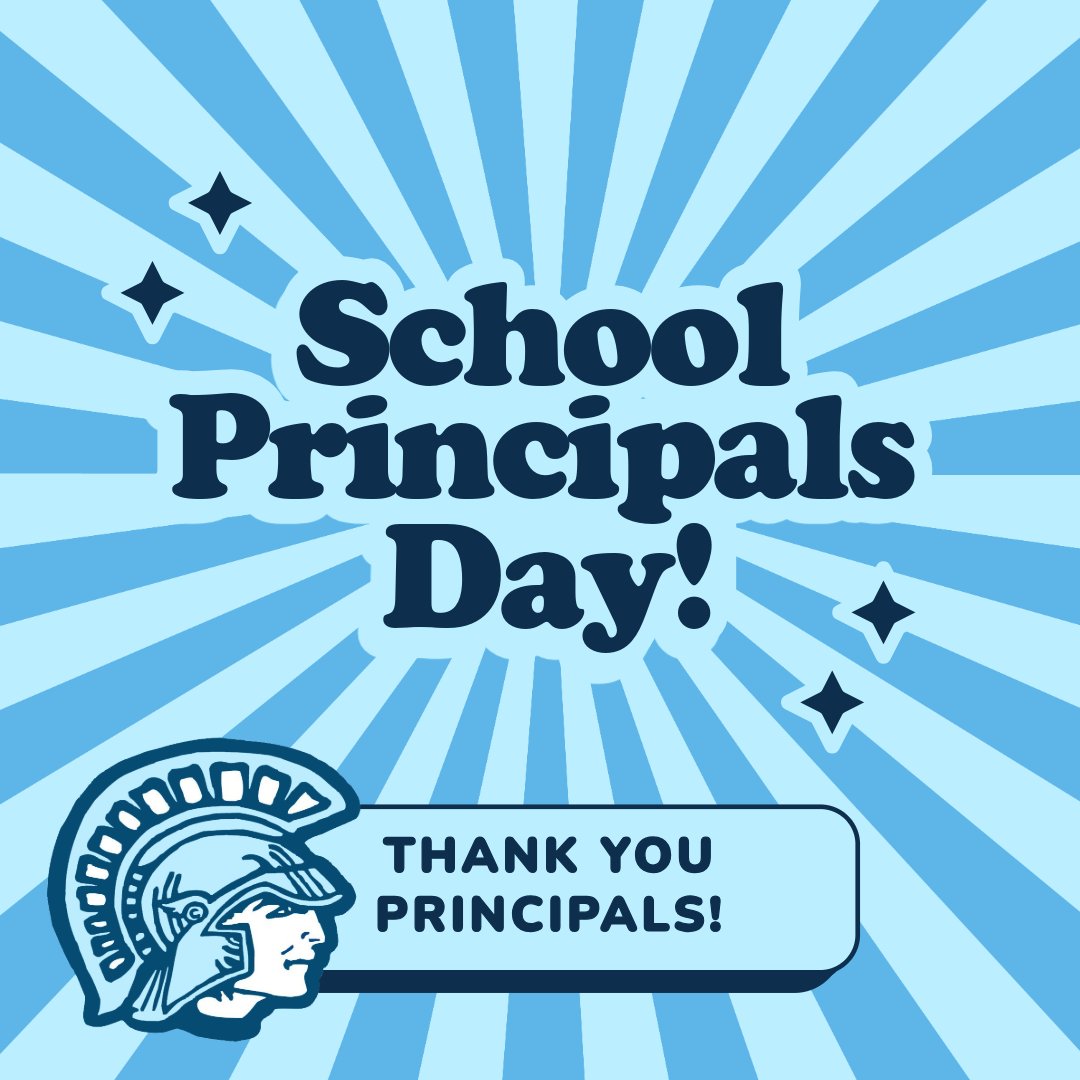 Happy School Principals Day!

May 1st is School Principals Day. Take a moment today and say THANK YOU to the amazing Spartan leaders who shape our schools, guide our students and who work tirelessly every day. #spartanPRIDE #superiorspartans