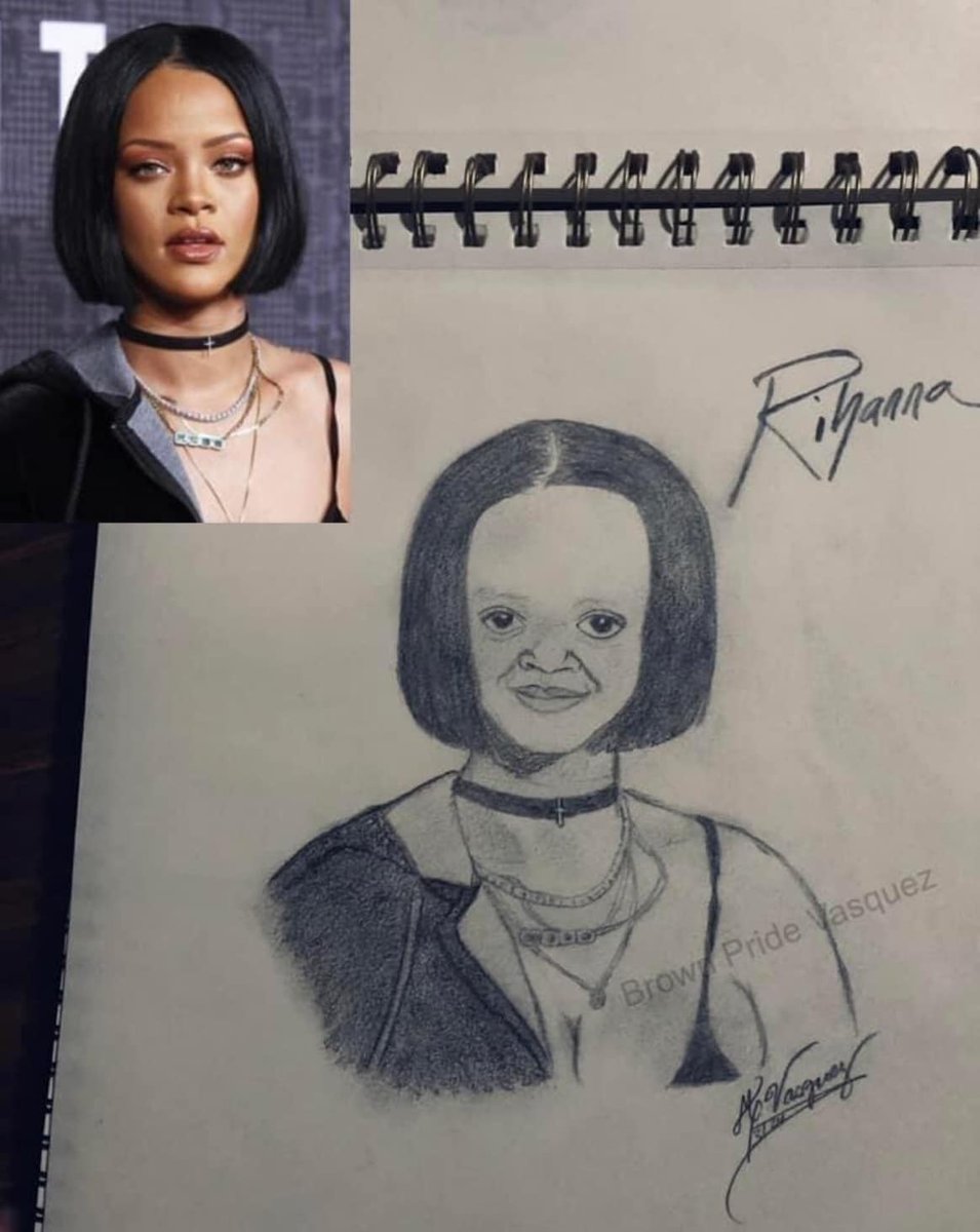 My Drawing of #Rihanna  How'd I do? #yolo #art #explore #music #fenty #FentyBeauty #FENTYxPUMA  #ASAP
