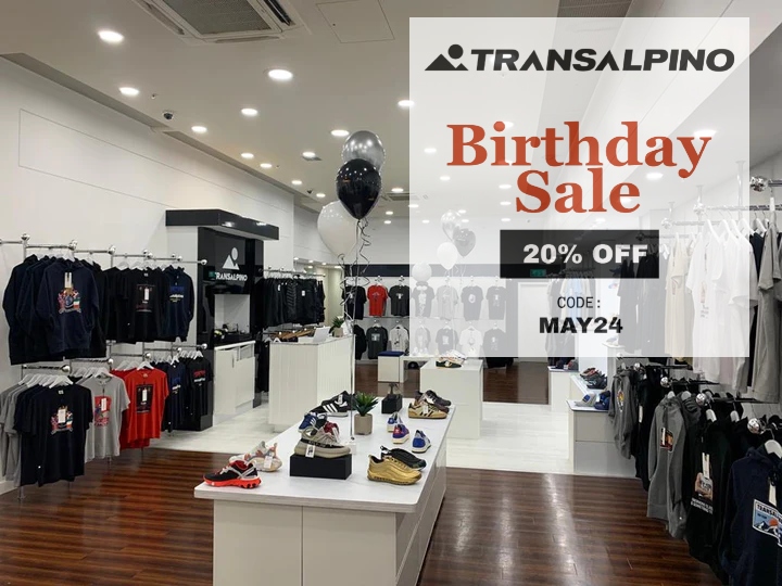 Birthday Flash Sale Now On Key in 'MAY24' at checkout for a 20% discount. transalpino.co.uk