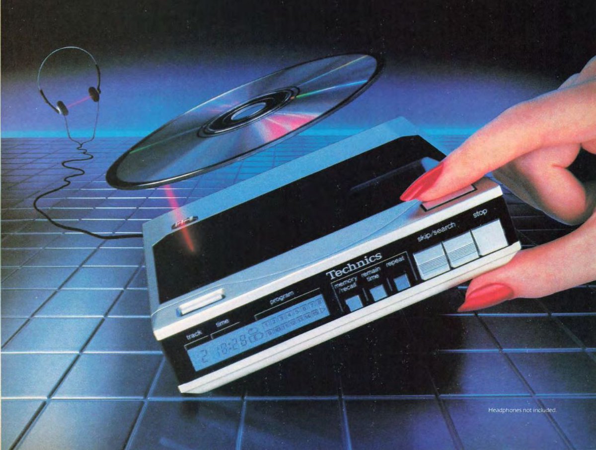 Technics portable CD player (1987)