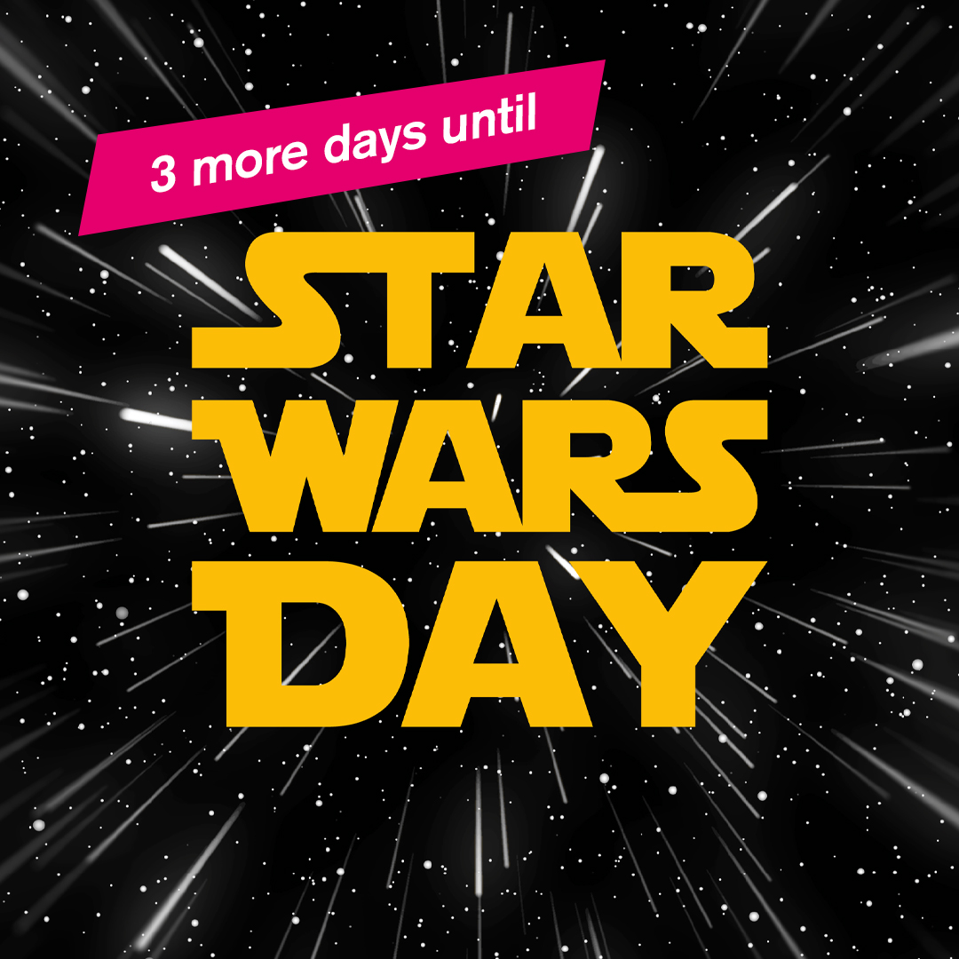 🌌✨ Just 3 more days until #StarWarsDay, check out our huge Star Wars range and get hyped! 🚀🌟 🔗 ow.ly/x7GP50RtoWL #MayThe4thBeWithYou #StarWars
