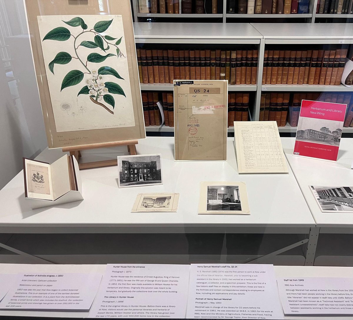 Our new display, Leafy Legacies, has just opened! It explores staff histories preserved within the Library & Archives collections (Tues - Thurs 10.00 - 4.00). Learn some of the fascinating personal stories of those who have helped the organisation thrive over the past 200 years.