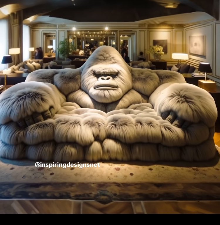 Instagram (tries to sell me stuff I don’t want) Me: this is just garbage and nonsense, these adverts aren’t targeted at all. Instagram: you sure? What about THIS GORILLA SOFA