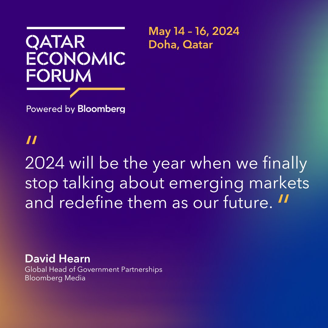 QatarEconForum (@qatareconforum) on Twitter photo This year at the fourth annual #QatarEconomicForum bringing together heads of state and government leaders is top of mind as we tell a wider, more inclusive economic story in 2024 and beyond. We spoke with <a href="/BBGMedia/">Bloomberg Media</a> Global Head of Government Partnerships David Hearn ahead of the This year at the fourth annual #QatarEconomicForum bringing together heads of state and government leaders is top of mind as we tell a wider, more inclusive economic story in 2024 and beyond. We spoke with <a href="/BBGMedia/">Bloomberg Media</a> Global Head of Government Partnerships David Hearn ahead of the