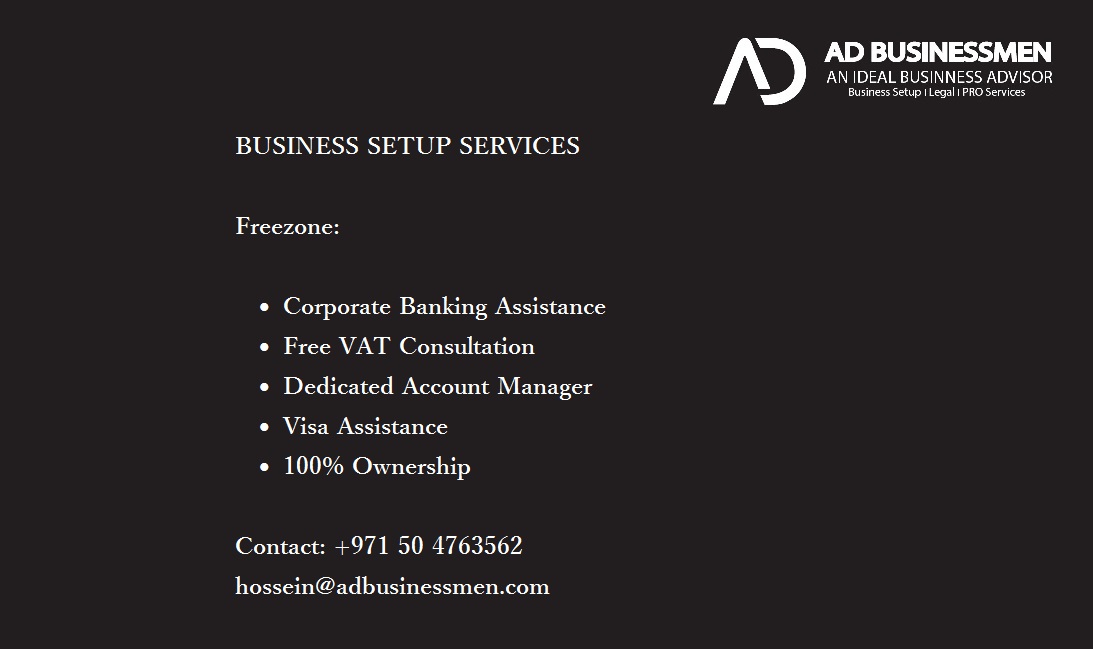 Services in the UAE for:

Office Space
Residential Space
Business Setup
Tasheel Service
Amer Service 
Emirates ID Typing
VAT Registration

Call/WhatsApp:+971504763562

hossein@adbusinessmen.com

AD Businessmen 

#VisaExperts #DubaiVisa #UAE #dubai #VisaServices #Business #tasheel