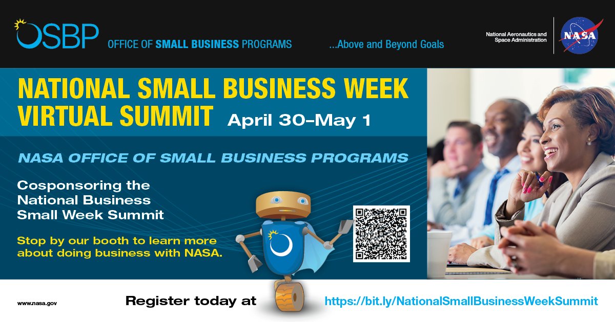 It's the 2nd and final day of the National Small Business Week Virtual Summit!  Join us & thousands of small #businessowners at @SBAgov and @SCOREMentors FREE Virtual Summit in honor of National #SmallBusinessWeek! 

There's still time to register... bit.ly/NationalSmallB…
