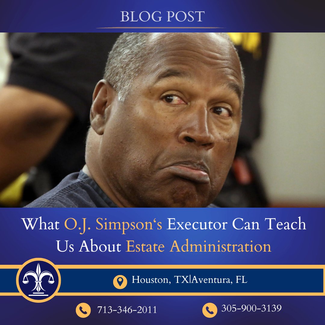 📢New Blog Alert! 📢 Explore estate admin complexities, incl. insights on O.J. Simpson's case. Learn about fiduciary responsibilities & legal considerations for smooth settlement. Read now! #EstatePlanning #FleurinordLaw #LegalInsights #OJSimpson