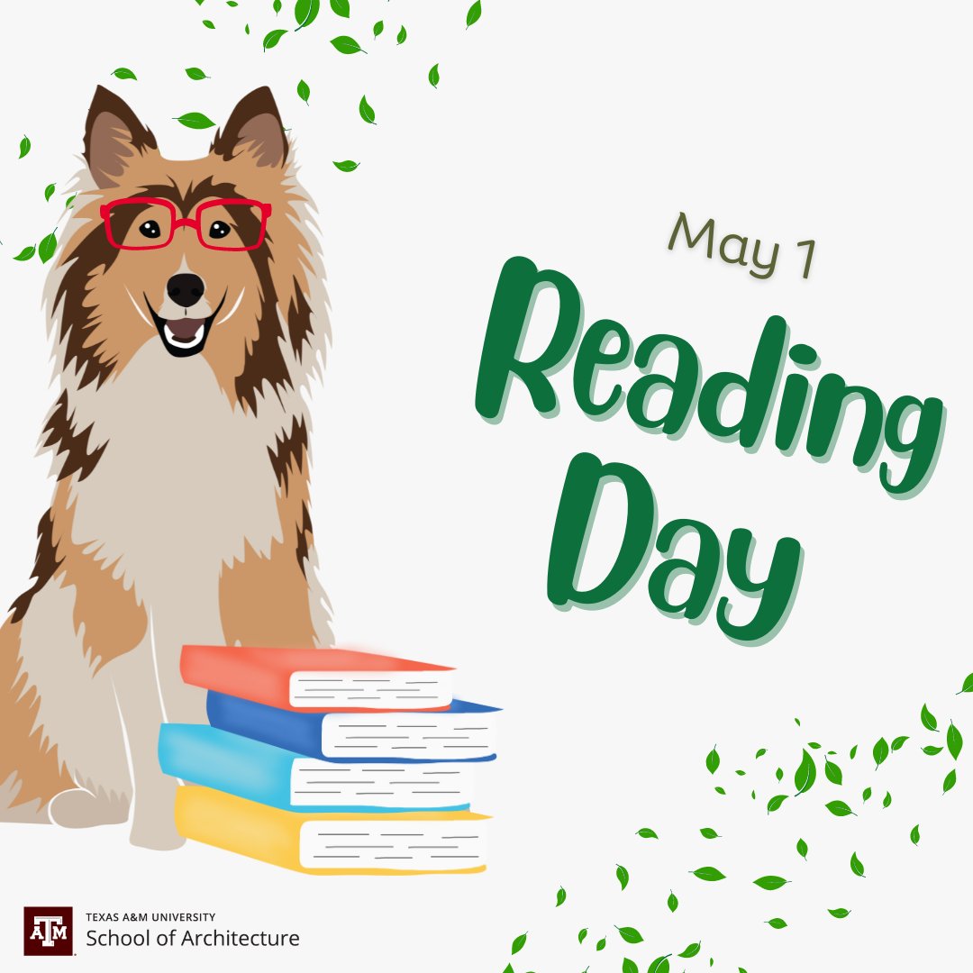 Its reading day, Ags! Take a break and catch up with work and friends!

#tamu #tamuarch #readingday
@Tamuarch @TAMUCOSC @lauptamu @TAMU