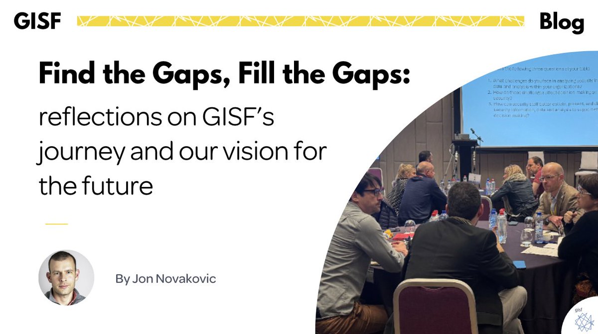 📢 New GISF blog! @Jon_Noves reflects on one year in post as GISF’s Executive Director in this latest blog post. ➡️ Read the full blog here: gisf.ngo/blogs/find-the…