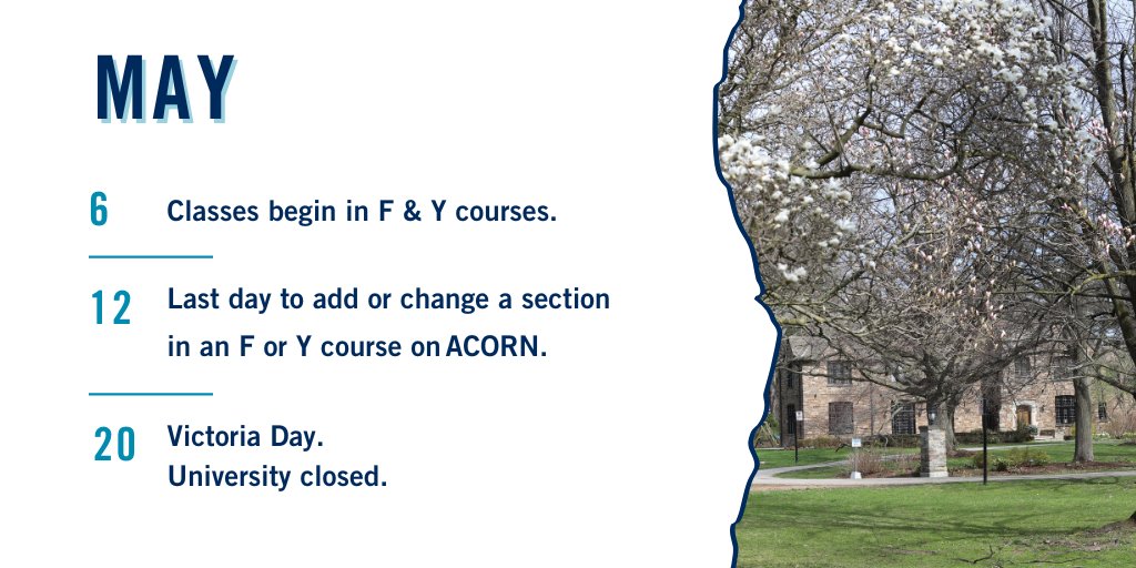 The summer term fun has begun! Here are some important #UTM dates for the month of May. ☀️ 💻 🌸 For more notable dates please visit the Office of the Registrar ➡️ bit.ly/3k6qm6x