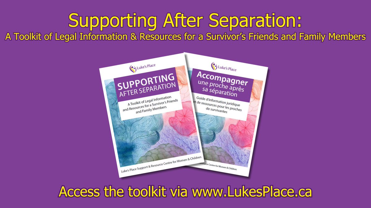 Supporting After #Separation is a toolkit of #legal info and resources for a survivor's friends and family members. If you have a friend or family member w/ children leaving an abusive relationship this resource will help you provide support. Access it: ow.ly/UFle50QPS7l