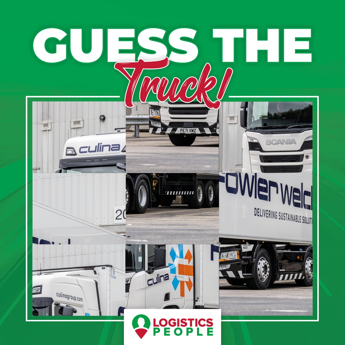 GUESS THAT TRUCK 👀

Leave your answers in the comments!

#TeamLP #PicturePuzzle #Recruitment #Agency #Logistics #BrainTeaser #Game #Puzzle