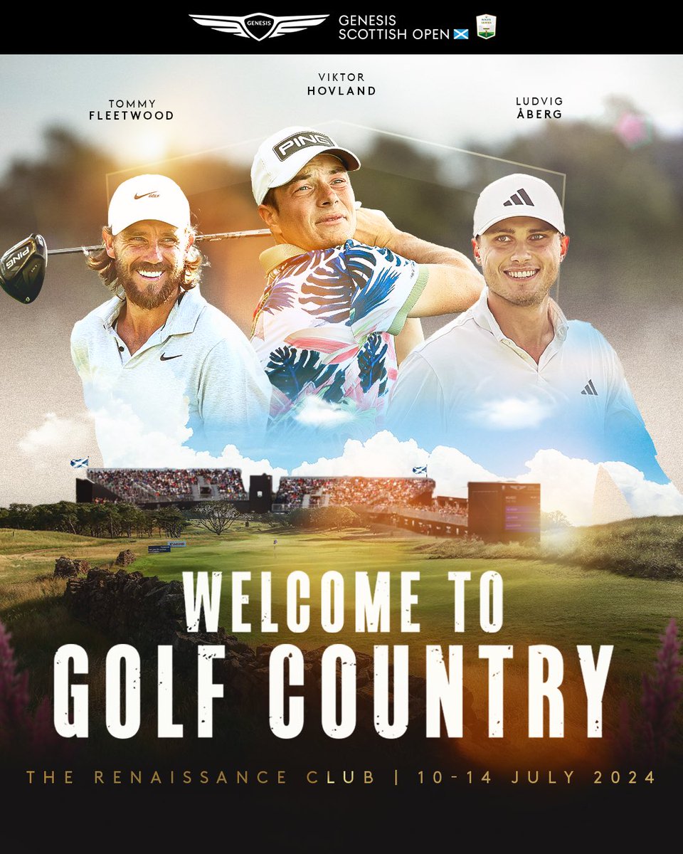 🚨 PLAYER ANNOUNCEMENT: 🏴󠁧󠁢󠁥󠁮󠁧󠁿 @TommyFleetwood1 🇳🇴 Viktor Hovland 🇸🇪 Ludvig Åberg Three Ryder Cup heroes will return to Golf Country in 2024 🏴󠁧󠁢󠁳󠁣󠁴󠁿 Tickets available here 👇 etg.golf/GSOHAF #GenesisScottishOpen #RolexSeries #FedExCup