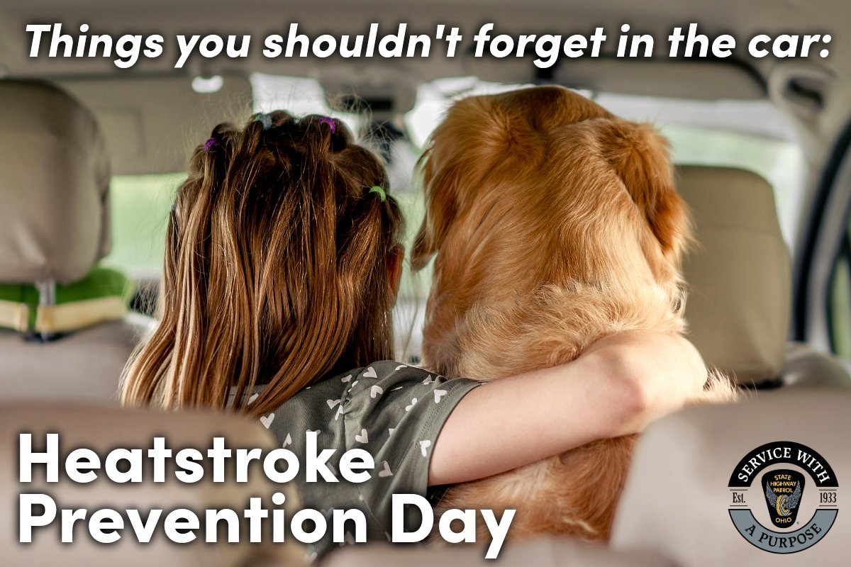 Today is National Heatstroke Prevention Day. We urge all parents and caregivers to:

✔️ Make it a habit to look in the back seat EVERY time you exit the car.
✔️ NEVER leave a child or pet in a vehicle unattended.
✔️ ALWAYS lock the car and put the keys out of reach.