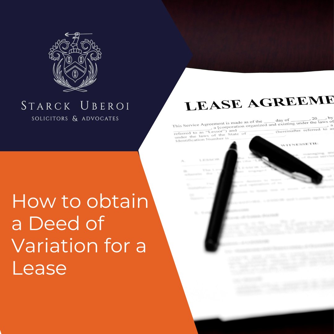 Lease revisions are occasionally required to modify certain terms and provisions of an existing lease agreement which can be done through a ‘deed of variation’. Learn more: starckuberoi.co.uk/deed-of-variat… #starckuberoi #leaseholder #variationoflease #solicitor #canterbury #london