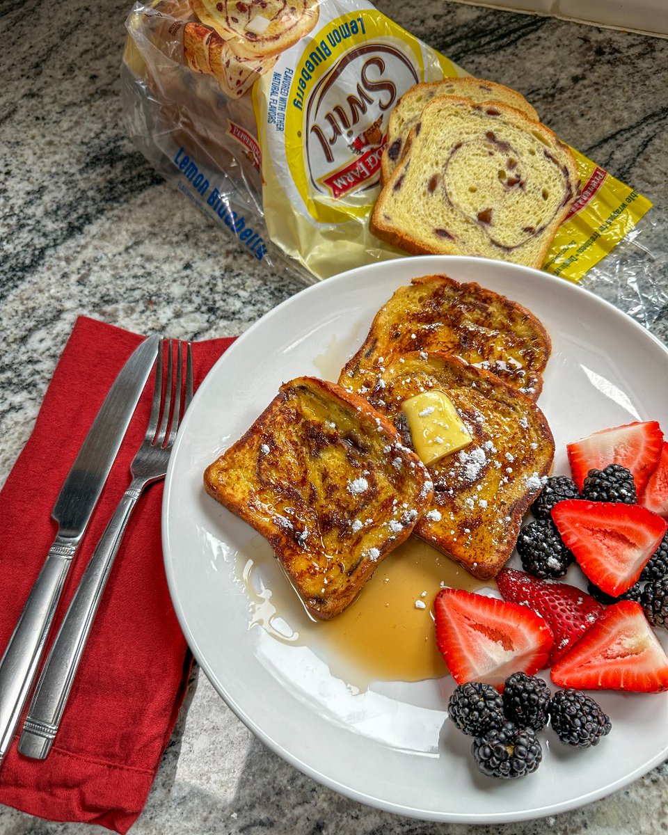 Wake up to swirls and swirls of yummy morning magic, @PepperidgeFarm lemon blueberry bread is like a slice of sunshine!☀️ Turn your everyday French toast into a gourmet delight. Find it on our shelves now!🍋🍞