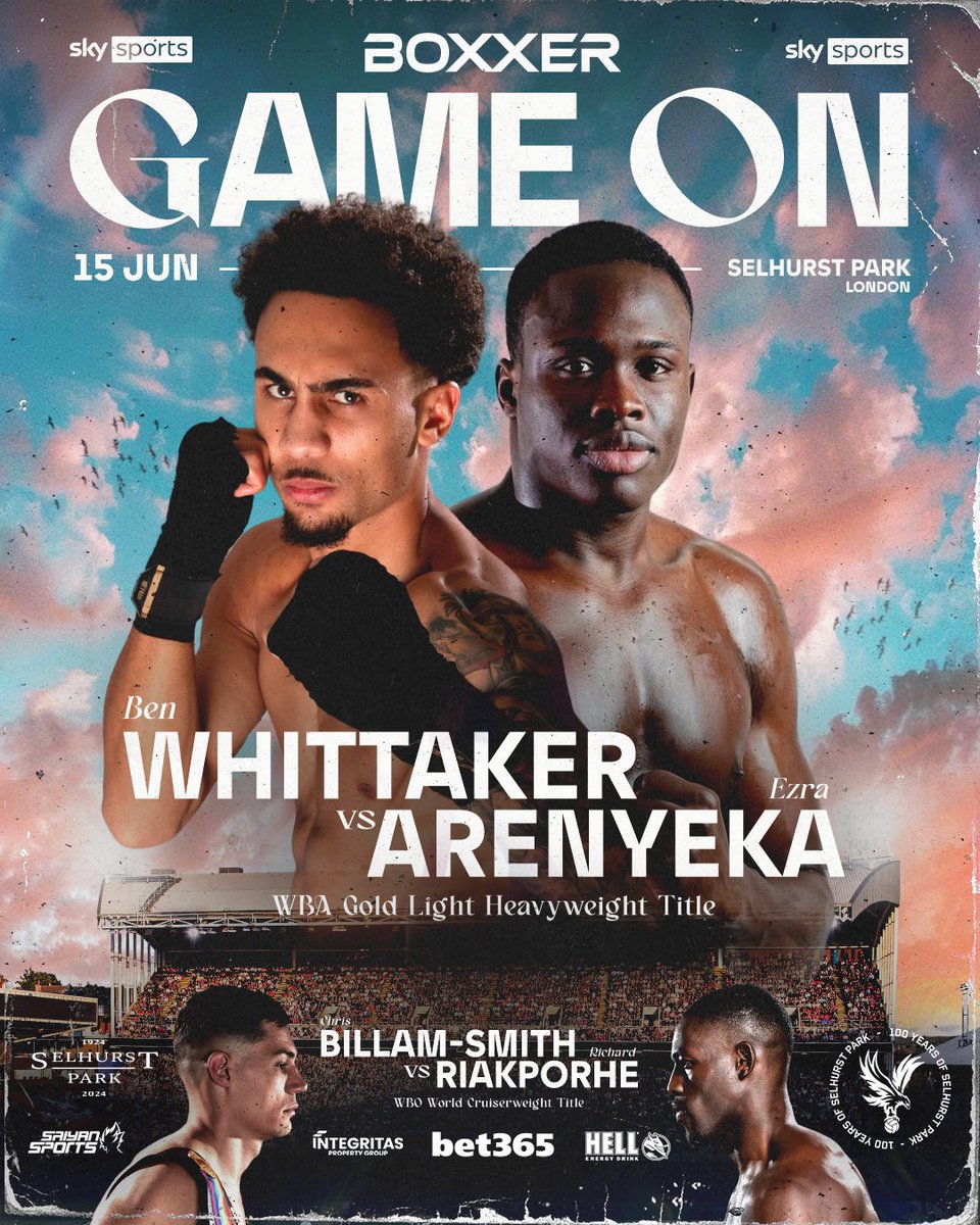 Fight Announced! @BenGWhittaker will face Ezra Arenyeka in a light-heavyweight clash on the Chris Billam-Smith vs Richard Riakporhe rematch undercard Arenyeka had previously gate-crashed Whittaker’s last press conference to call him out publicly June 15th 2024 @ Selhurst Park